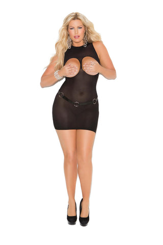 Opaque cupless mini dress.