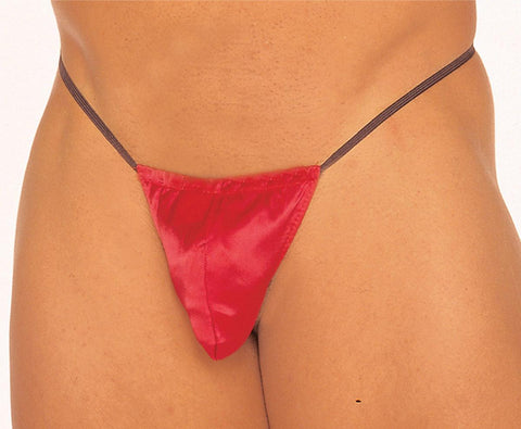 Men's assorted solid g-string pouches, you receive one random color.