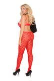 Lace Bodystocking W/bow Detail