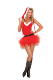 Santa's Sweetie - 3 pc. costume includes tutu dress, belt and Santa hat.