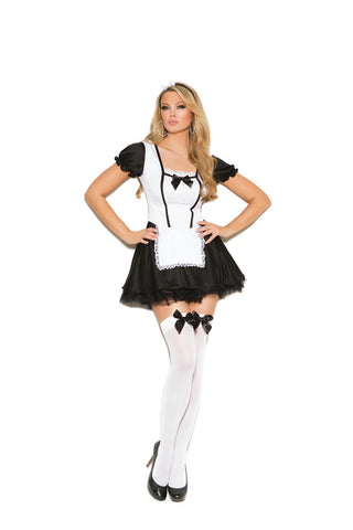 Mischievous Maid - 2 pc. costume includes dress with attached apron and head piece.