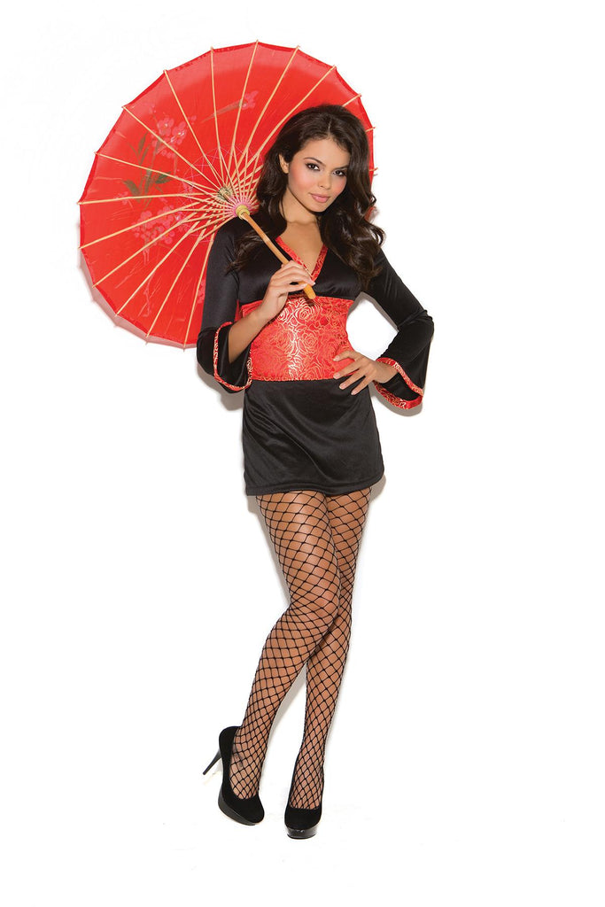 Oriental Goddess - 2 pc. costume includes long sleeve dress with bell sleeves and tapestry sash.