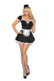 Maid To Please - 3 pc. costume includes mini dress, apron and head piece.