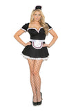 Maid To Please - 3 pc. costume includes mini dress, apron and head piece.