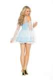Sassy Cinder Babe - 2 pc. costume includes mini dress and arm bands.