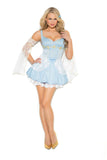 Sassy Cinder Babe - 2 pc. costume includes mini dress and arm bands.