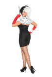 Sexy Dog Napper - 6 pc. costume includes bandeau mini dress, shrug, neck piece, gloves, wrist band and cigarette holder.