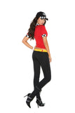 High Octane Honey - 3 pc. costume includes short sleeve top with zipper, pants and hat.