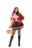 Storybook Red - 2 pc. costume includes mini dress and velvet cape.