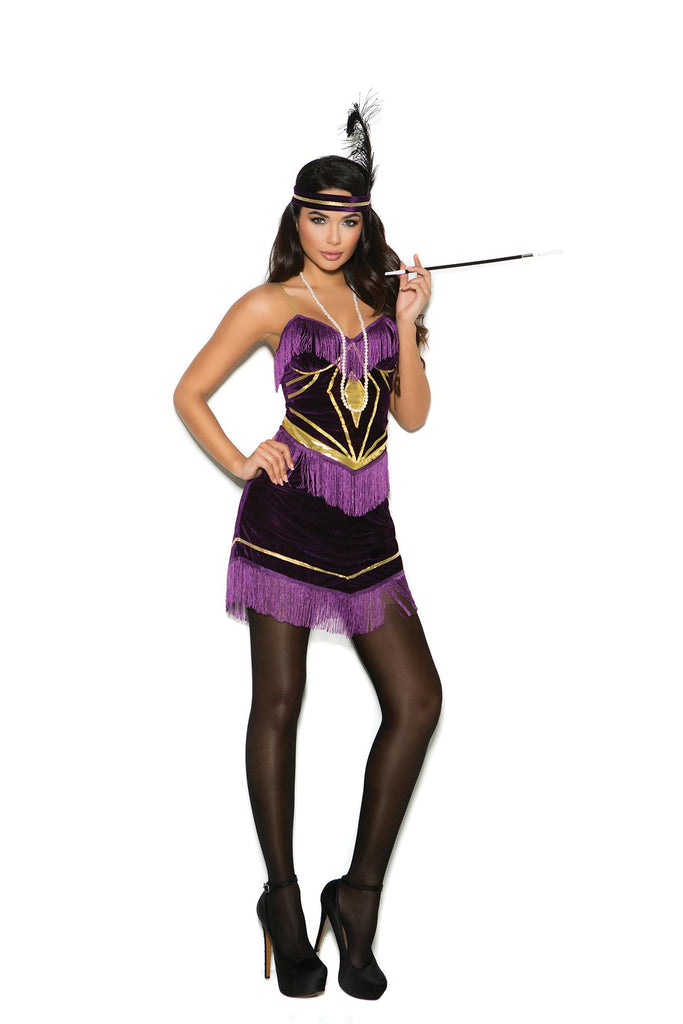 Foxy Flapper  - 3 pc. costume includes dress, headband and necklace.
