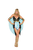 Queen Of The Nile - 3 pc. costume includes dress with attached belt and cape, headband and neck piece.