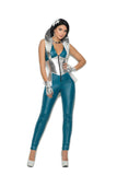 Galaxy Girl - 3 pc. Costume includes zip front jumpsuit, hair pins and gloves.