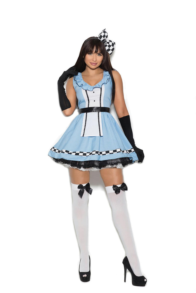 Storybook Alice - 4 pc. costume includes dress, head piece, apron and gloves.