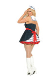 Sailor's Delight - 2 pc. costume includes dress with attached collar and hat.
