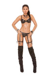 Leather garter belt with 8 straps.