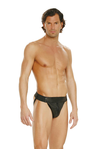 Men's leather jock strap.